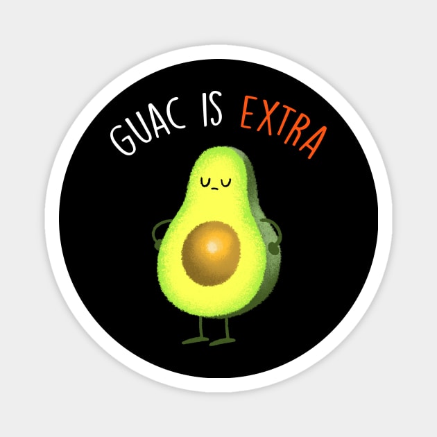 Guac Is Extra Magnet by tommartinart